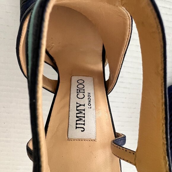 Jimmy Choo Lythe leather heels size 36.5 - Picture 8 of 9